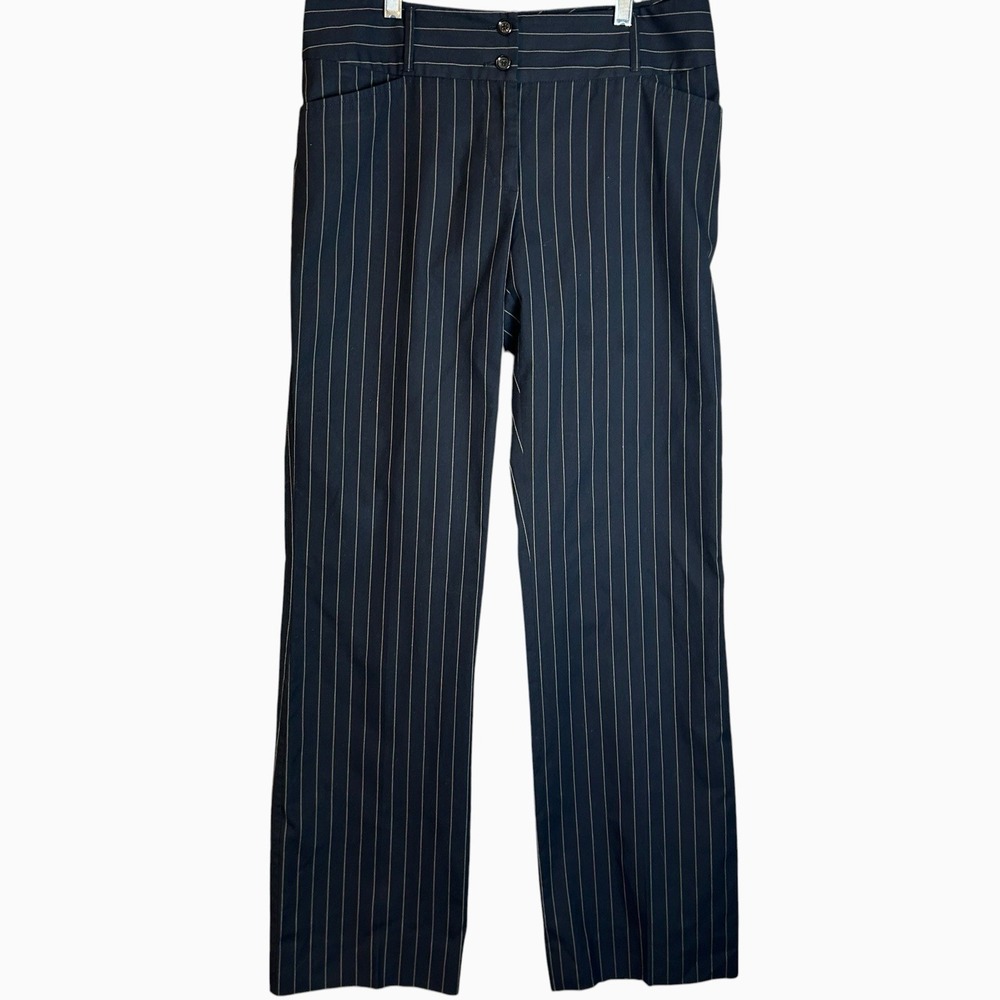 Dolce And Gabbana Women's Pinstripe Trousers Size 31x31.5 Made In Italy